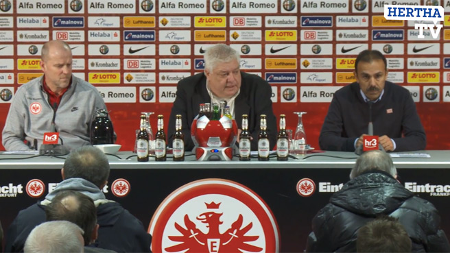 Die Pressekonferenz nach dem Frankfurt-Spiel