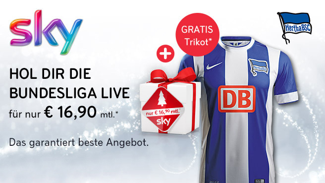 Weihnachtsgeschenk von Sky