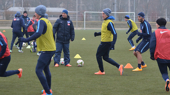 Herthas U23 wieder im Training