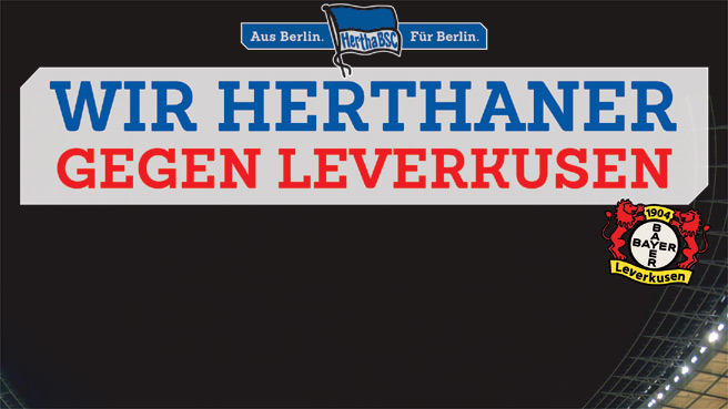 Wir Herthaner gegen Leverkusen!
