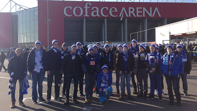 Team U18 beim Hertha-Erfolg in Mainz