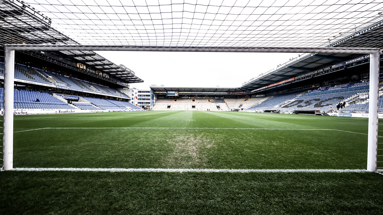 Das Stadion von Arminia Bielefeld.