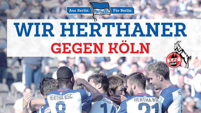 Wir Herthaner gegen Köln!