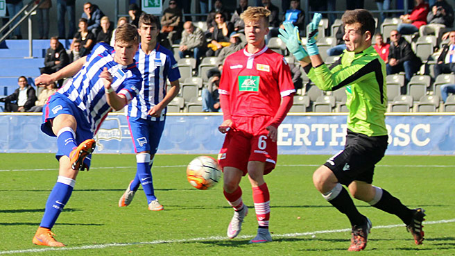 Herthas U17 gewinnt Berliner Derby