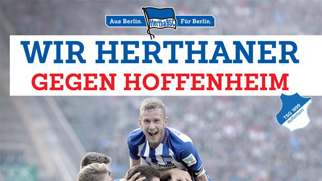 Wir Herthaner gegen Hoffenheim!