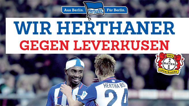 Wir Herthaner gegen Leverkusen!