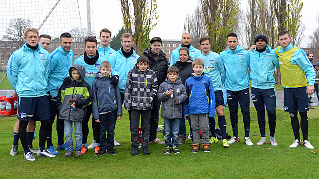 Herthaner helfen: Kolibris beim Training!