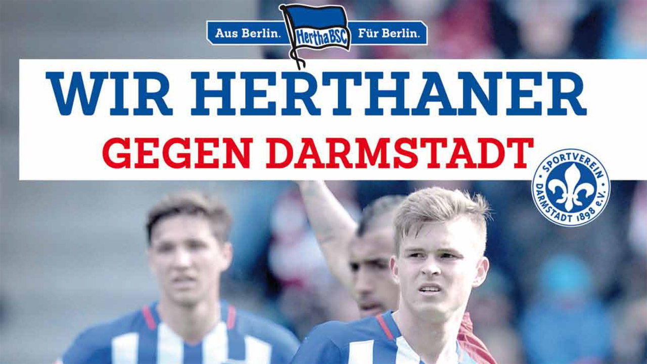 Wir Herthaner gegen Darmstadt!