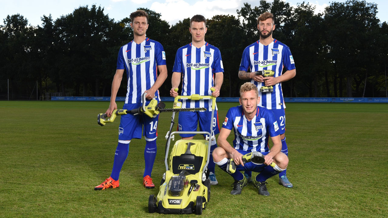 Hertha BSC und Ryobi verlängern Partnerschaft