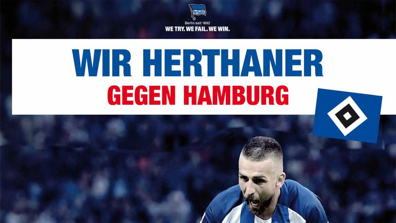 Wir Herthaner gegen Hamburg!