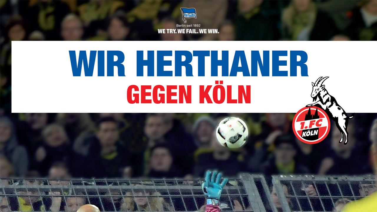 Wir Herthaner gegen Köln!