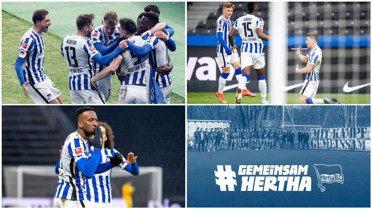 Dodi Lukébakio und Co. bejubeln den 2:1-Heimsieg gegen den FC Augsburg.