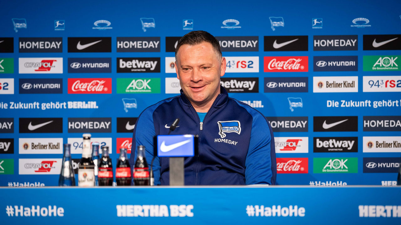 Pál Dárdai spricht lächelnd über unseren Heimerfolg gegen Augsburg.