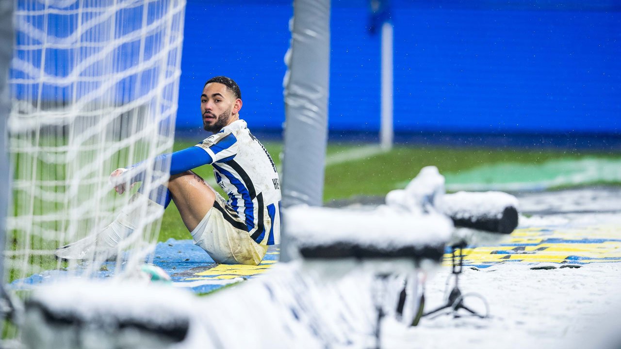 Matheus Cunha beim Spiel gegen den FCB