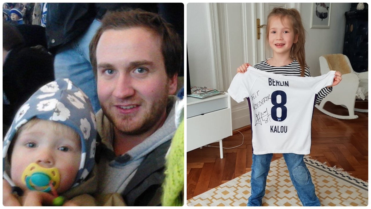 Linus Diestelkamp mit seinen Kindern