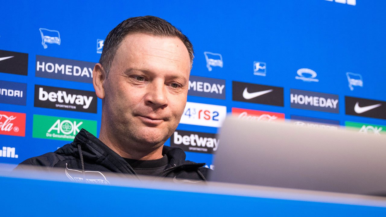 Pal Dardai in der Medienrunde