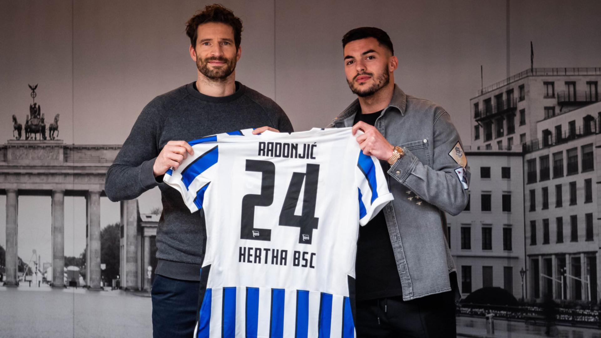 Hertha BSC sign Nemanja Radonjić on loan
