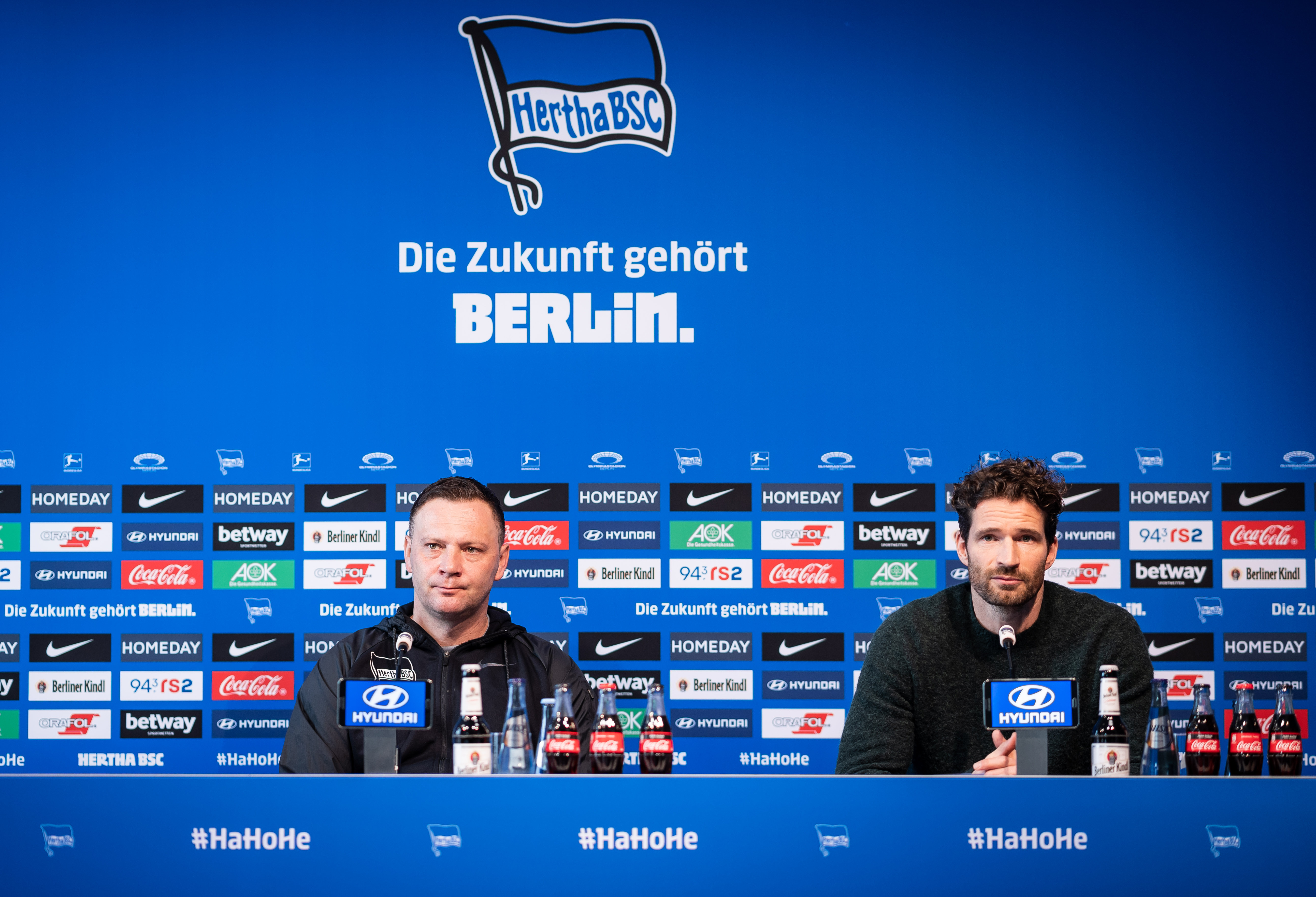 Erste PK mit Arne Friedrich und Pal Dardai