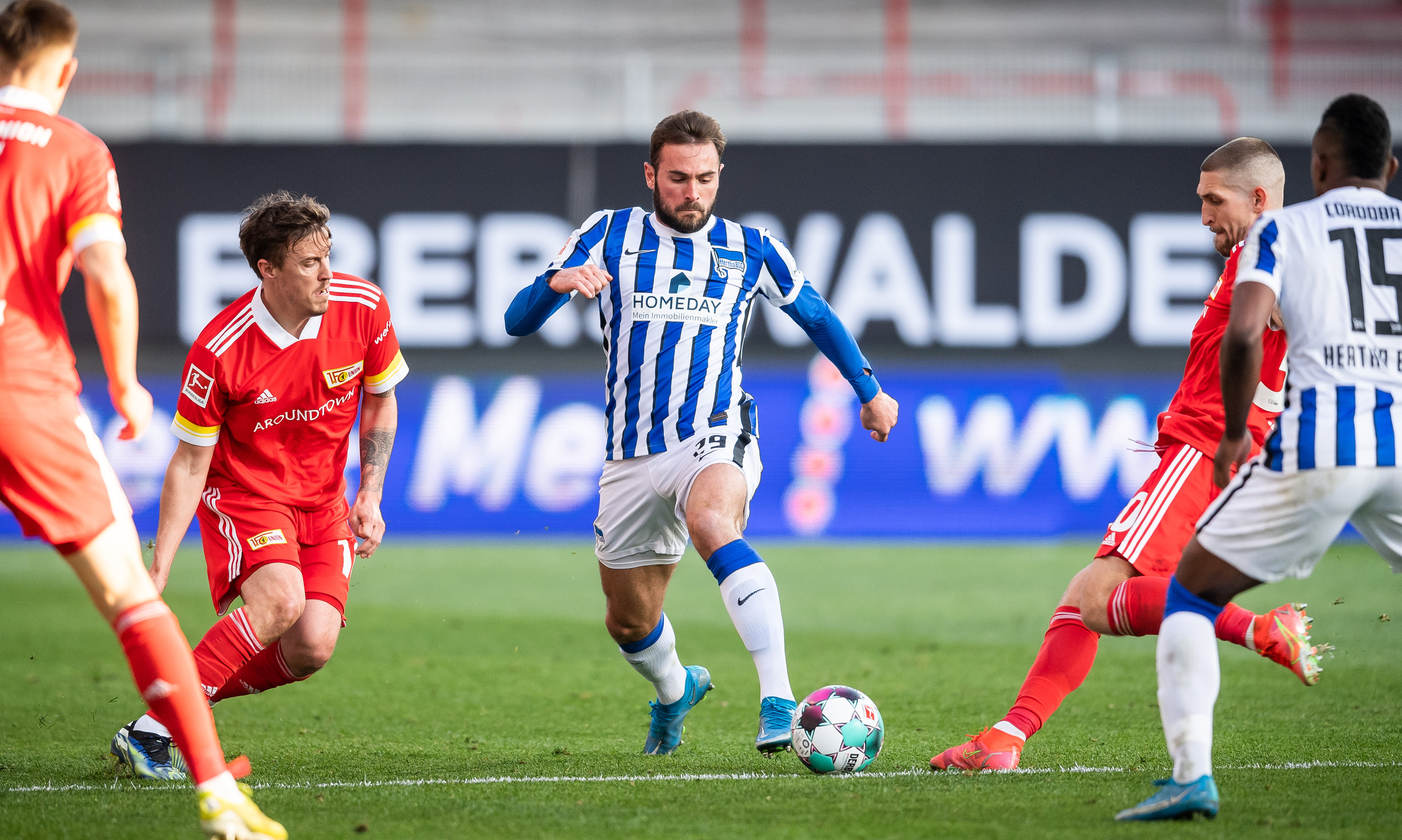 Lucas Tousart im Spiel gegen den 1. FC Union