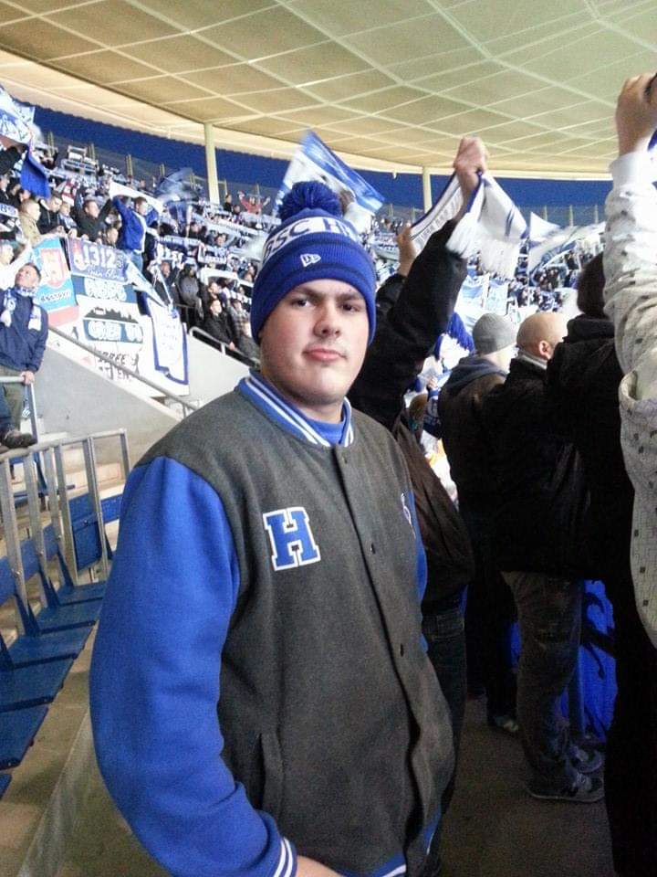 Exil-Herthaner Keefe Feisst im Olympiastadion.