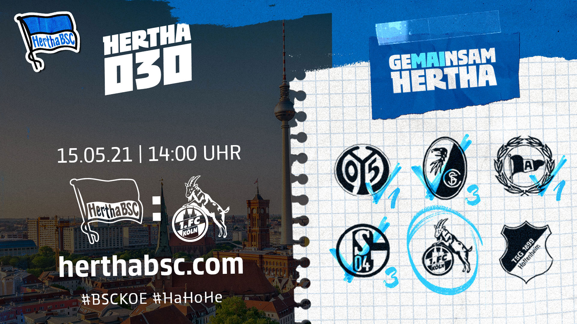 Hertha030 gegen Köln