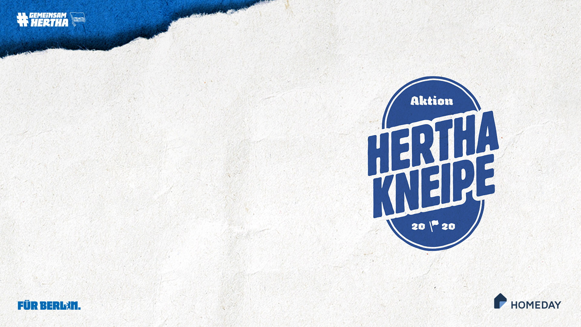 Das Logo der Aktion Herthakneipe.