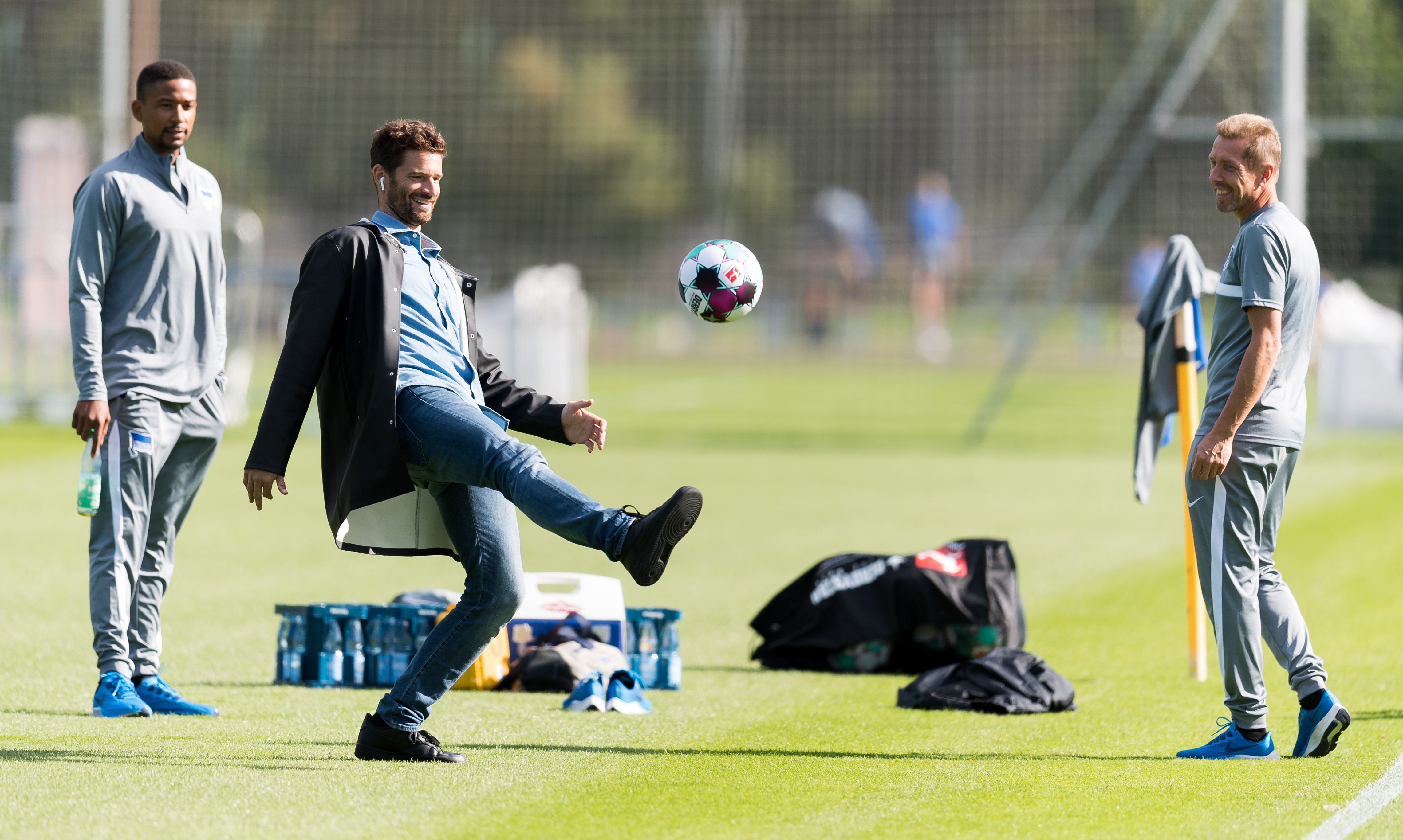 Arne Friedrich on the training ground.