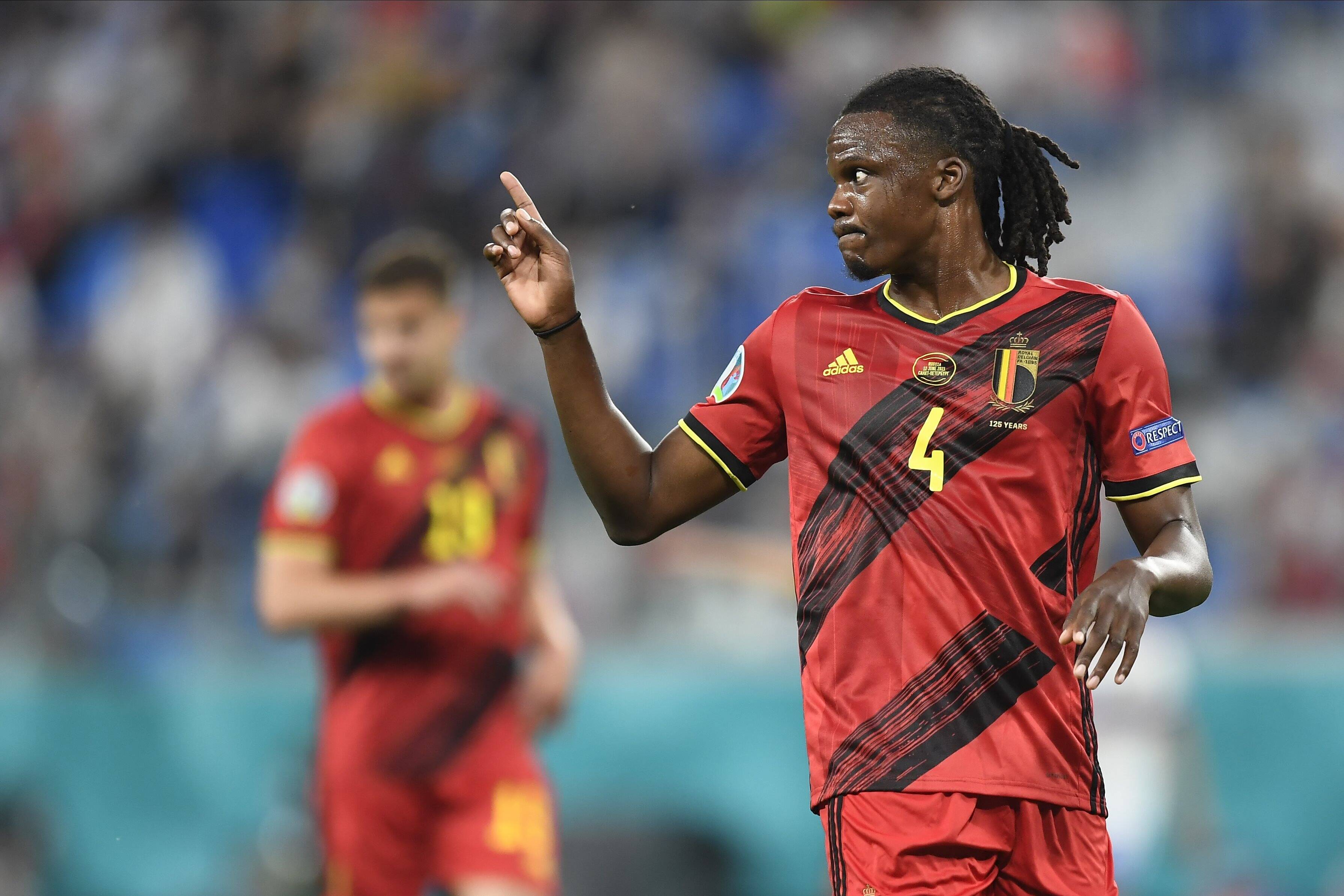 Dedryck Boyata with Belgium.