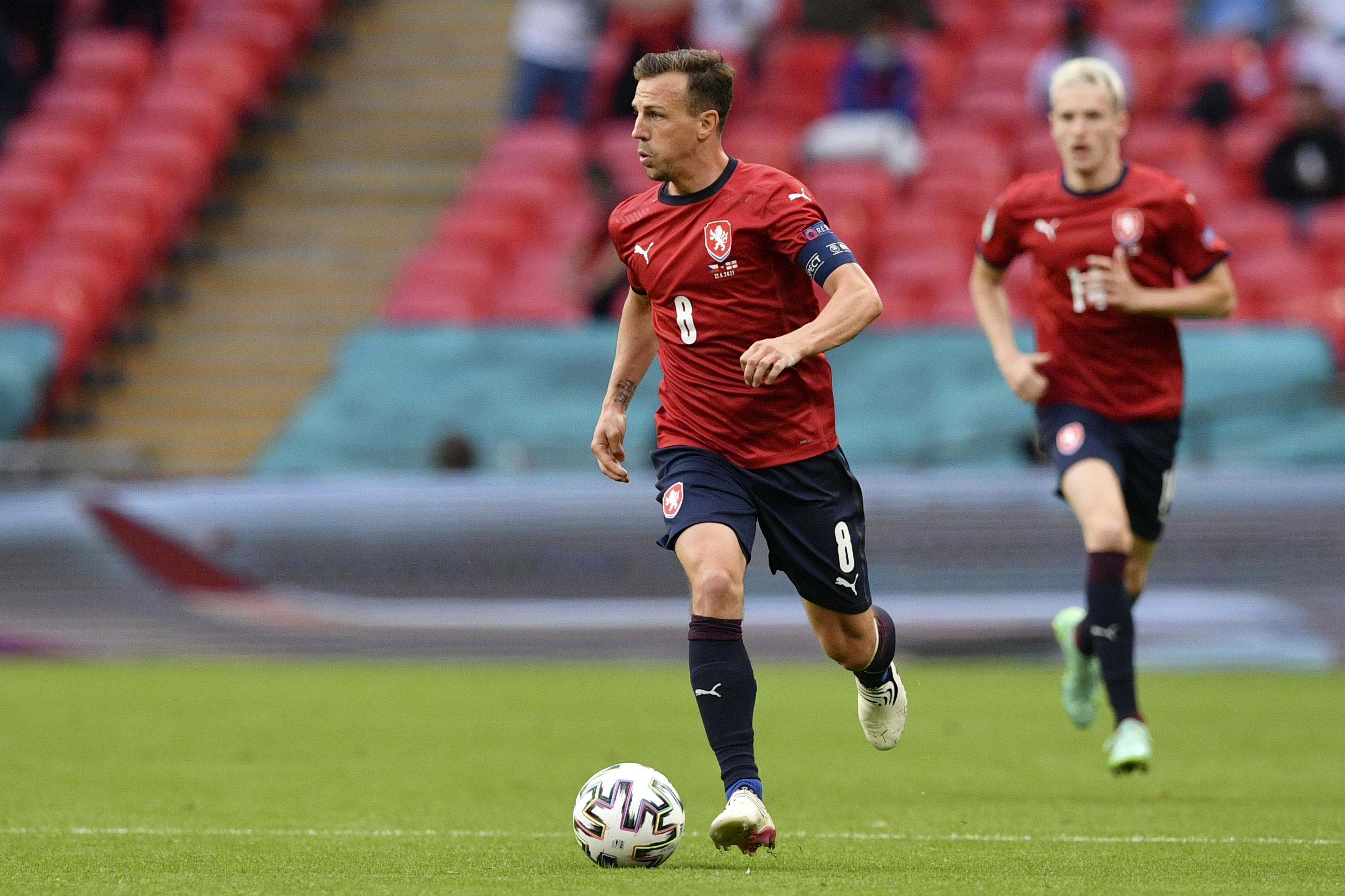 Vladimír Darida during the match against England.