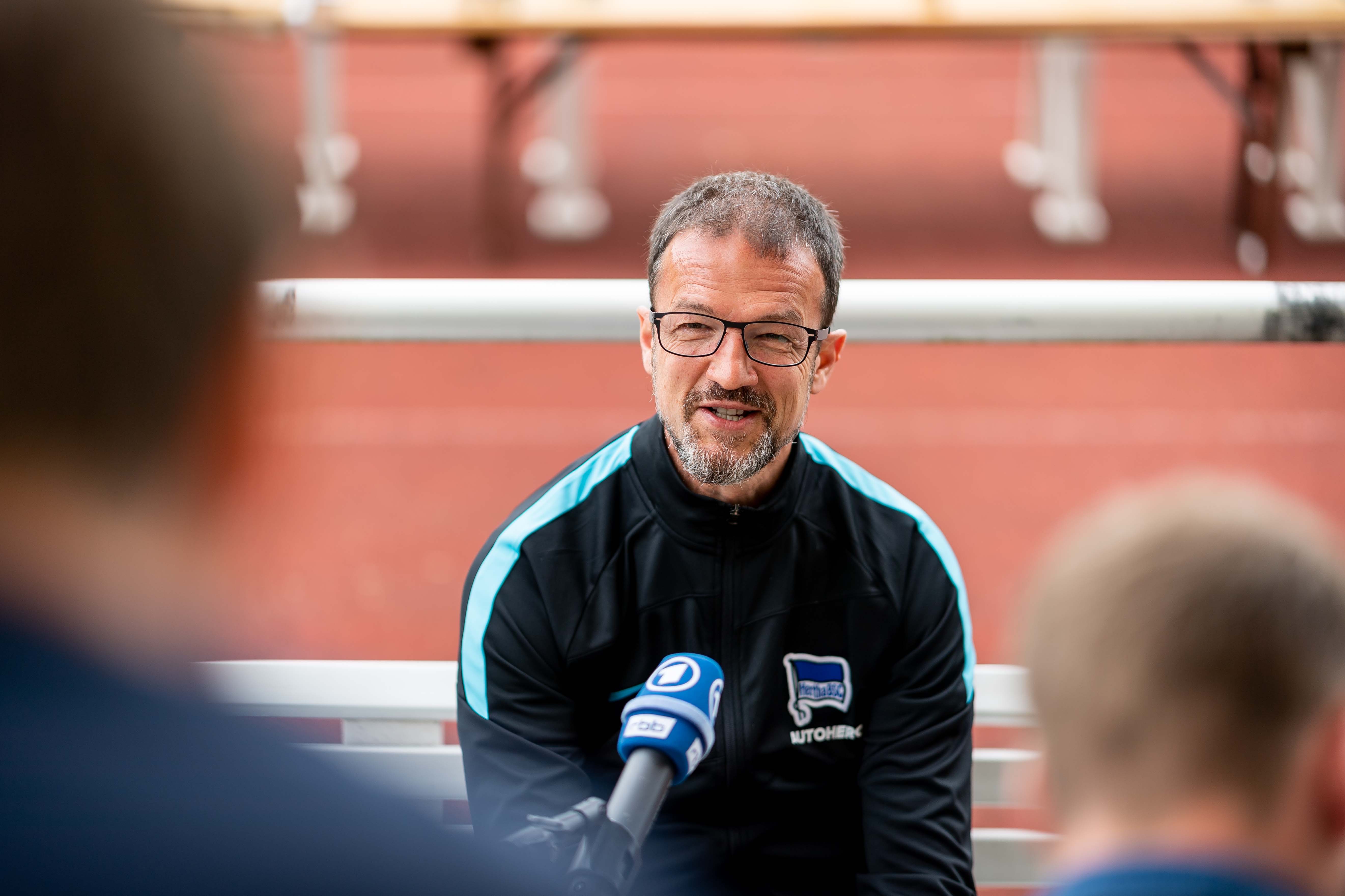 Fredi Bobic im Mediengespräch in Neuruppin.