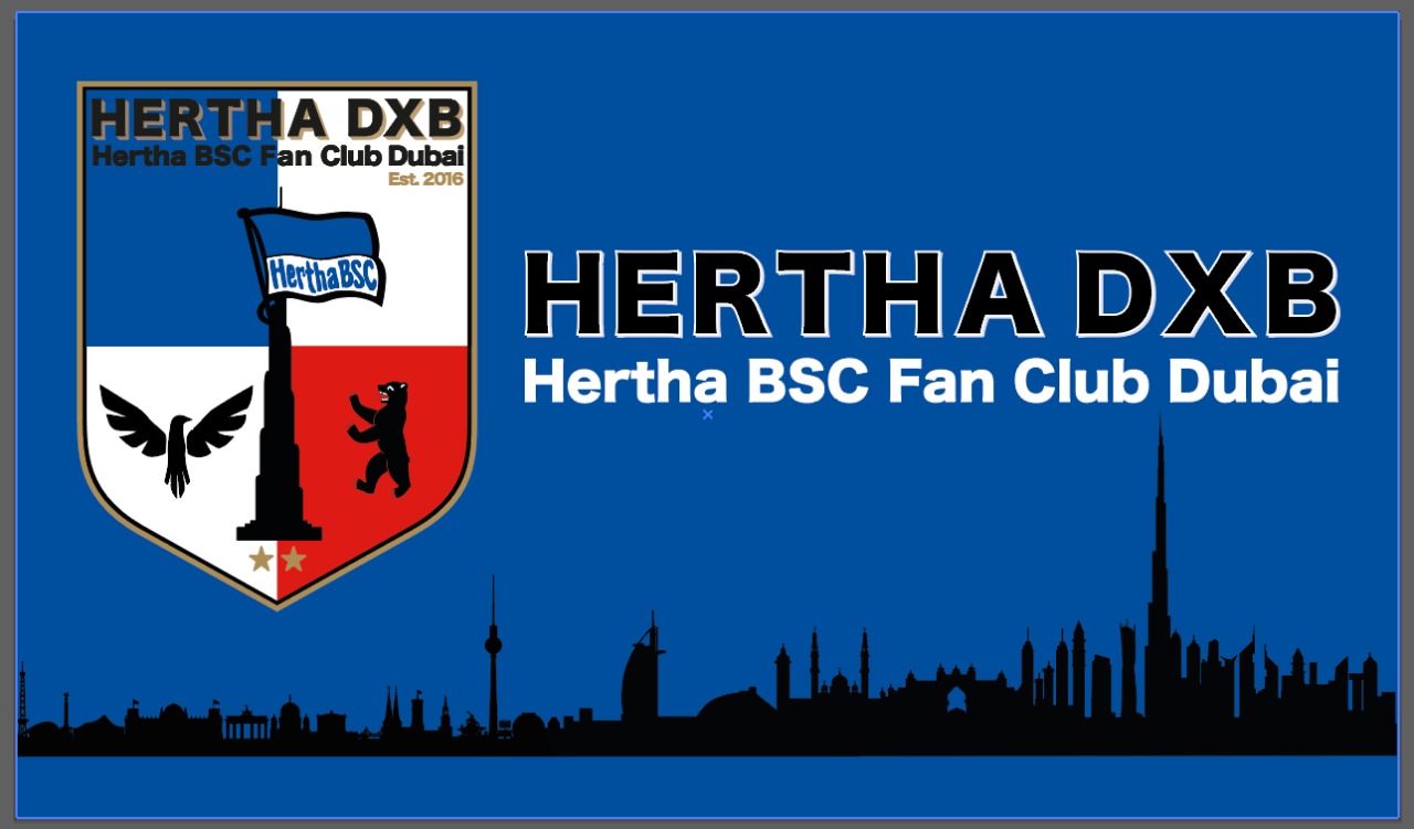 Das Logo des Hertha-Fanclubs aus Dubai.