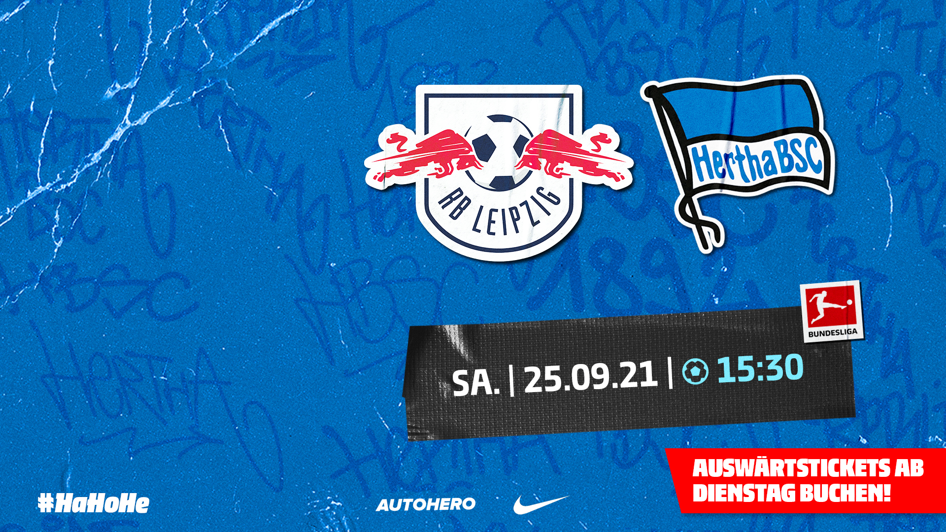 Ticketgrafik RasenBallsport Leipzig gegen Hertha BSC.