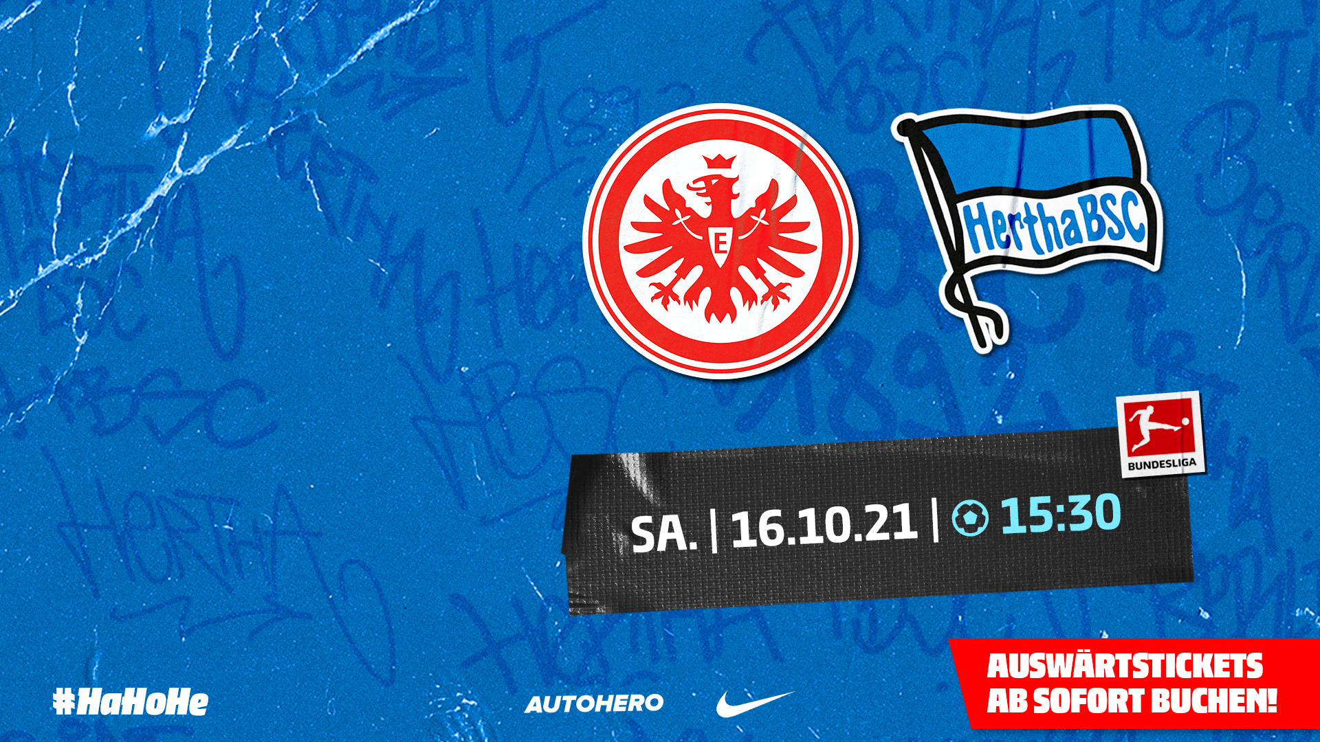 Die Ticketgrafik zu Hertha BSC gegen Eintracht Frankfurt.