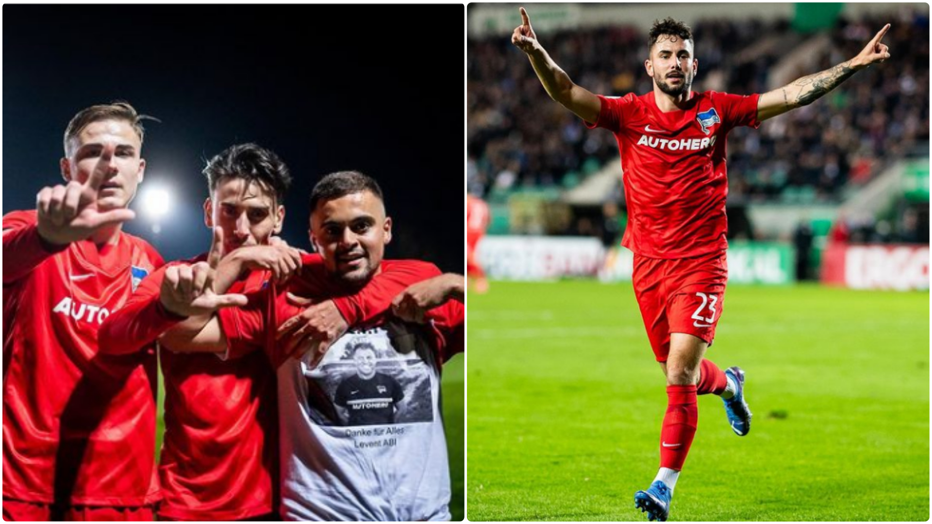 Collage mit den Akteuren der U23 und Marco Richter.