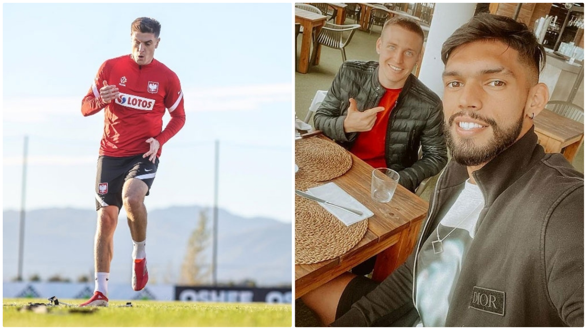 Collage mit Krzysztof Piątek und Santiago Ascacíbar.
