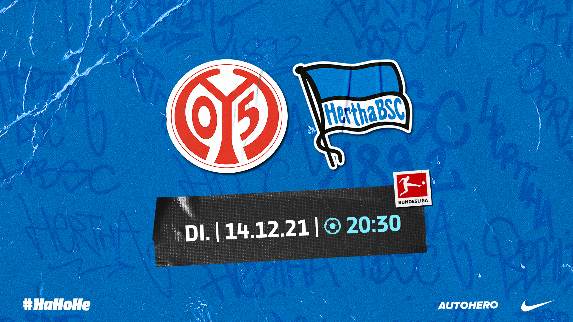 Ticketgrafik: 1. FSV Mainz 05 gegen Hertha BSC.