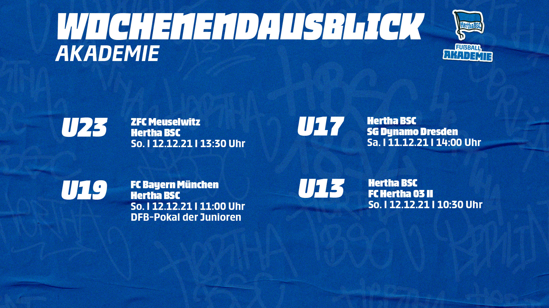 Das Wochenende unserer Akademie als Grafik.