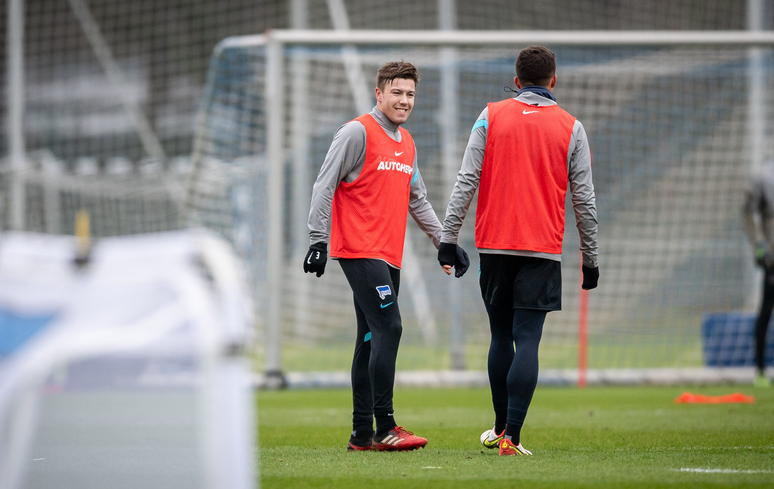 Die beiden Winterneuzugänge auf dem Platz: Fredrik Bjørkan und Marc Oliver Kempf.