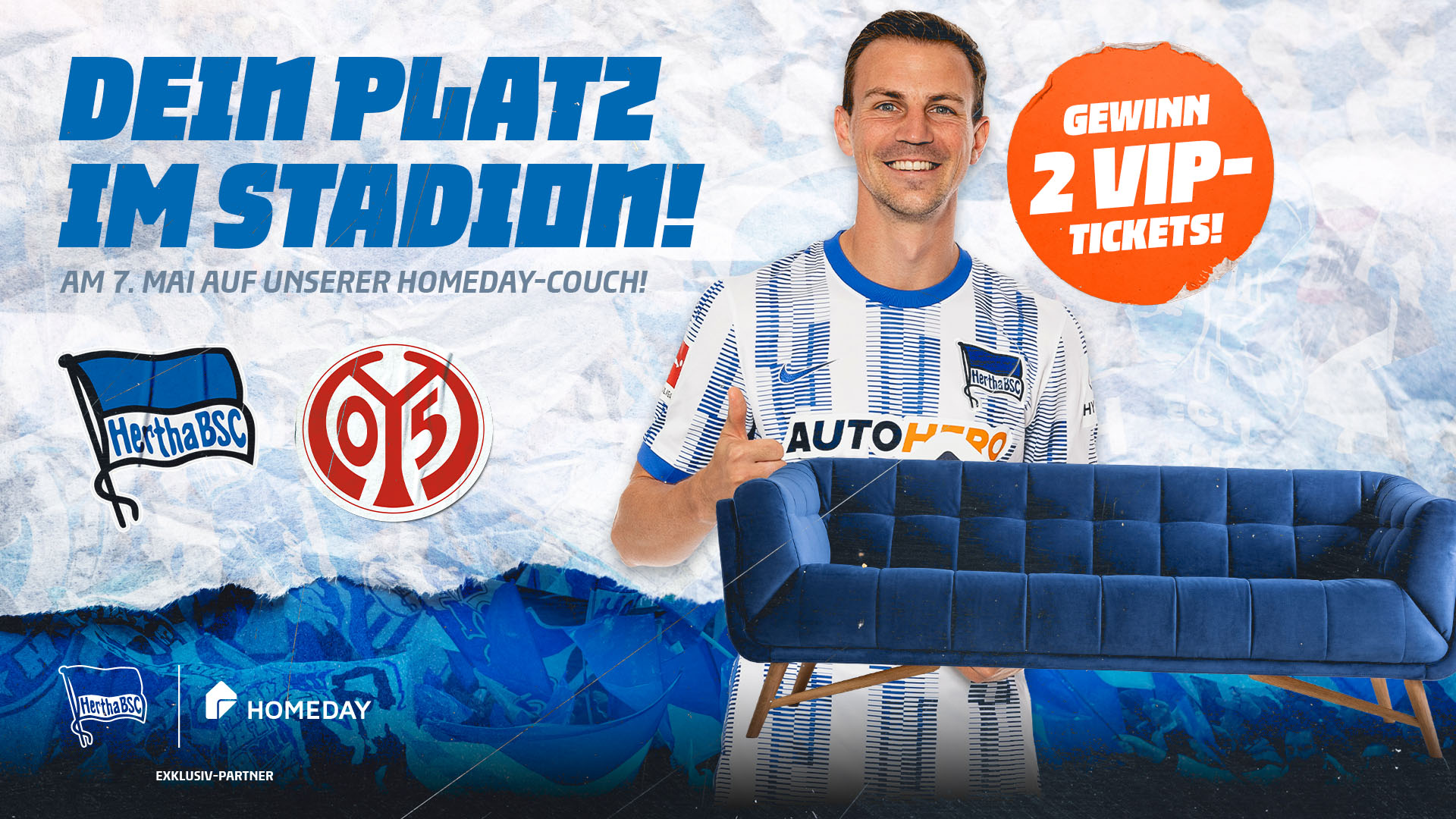 Homeday-Couch Gewinnspiel gegen Mainz