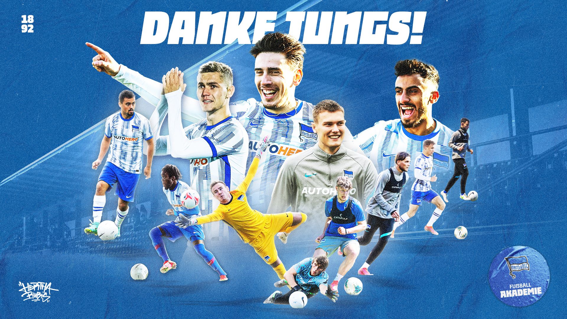 Die zwölf Spieler, die unsere U23 verlassen, in einer Collage.