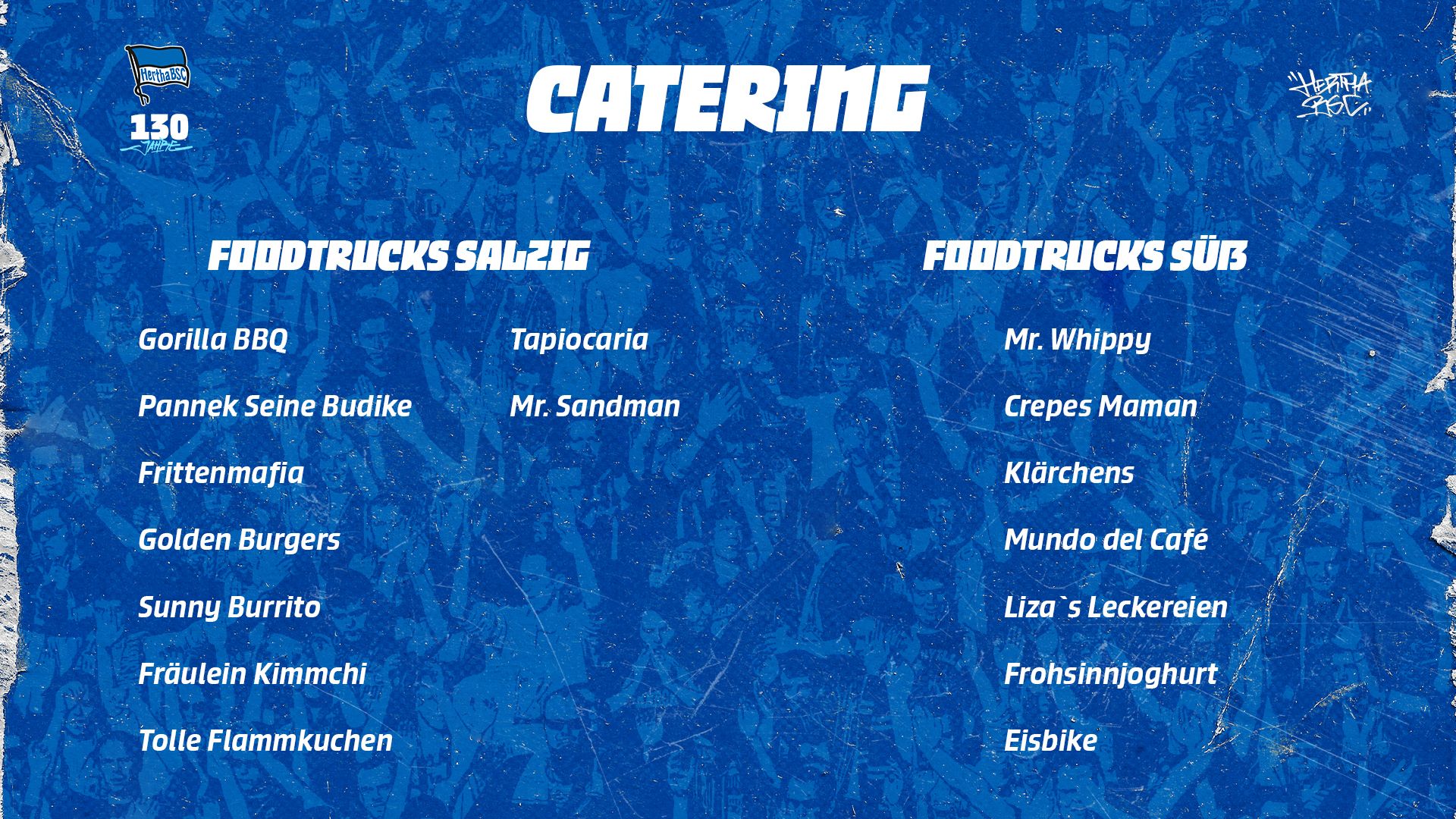 Die Grafik für das Catering beim Jubiläumsfest.