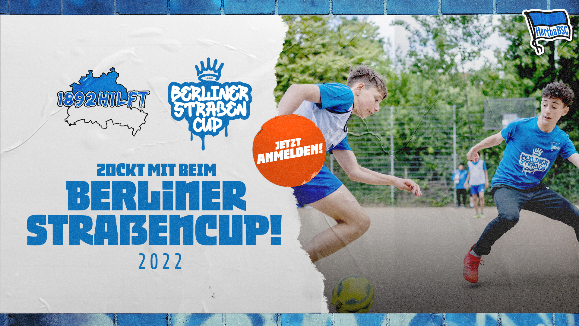 Die Ankündigungsgrafik für den Berliner Straßen Cup.