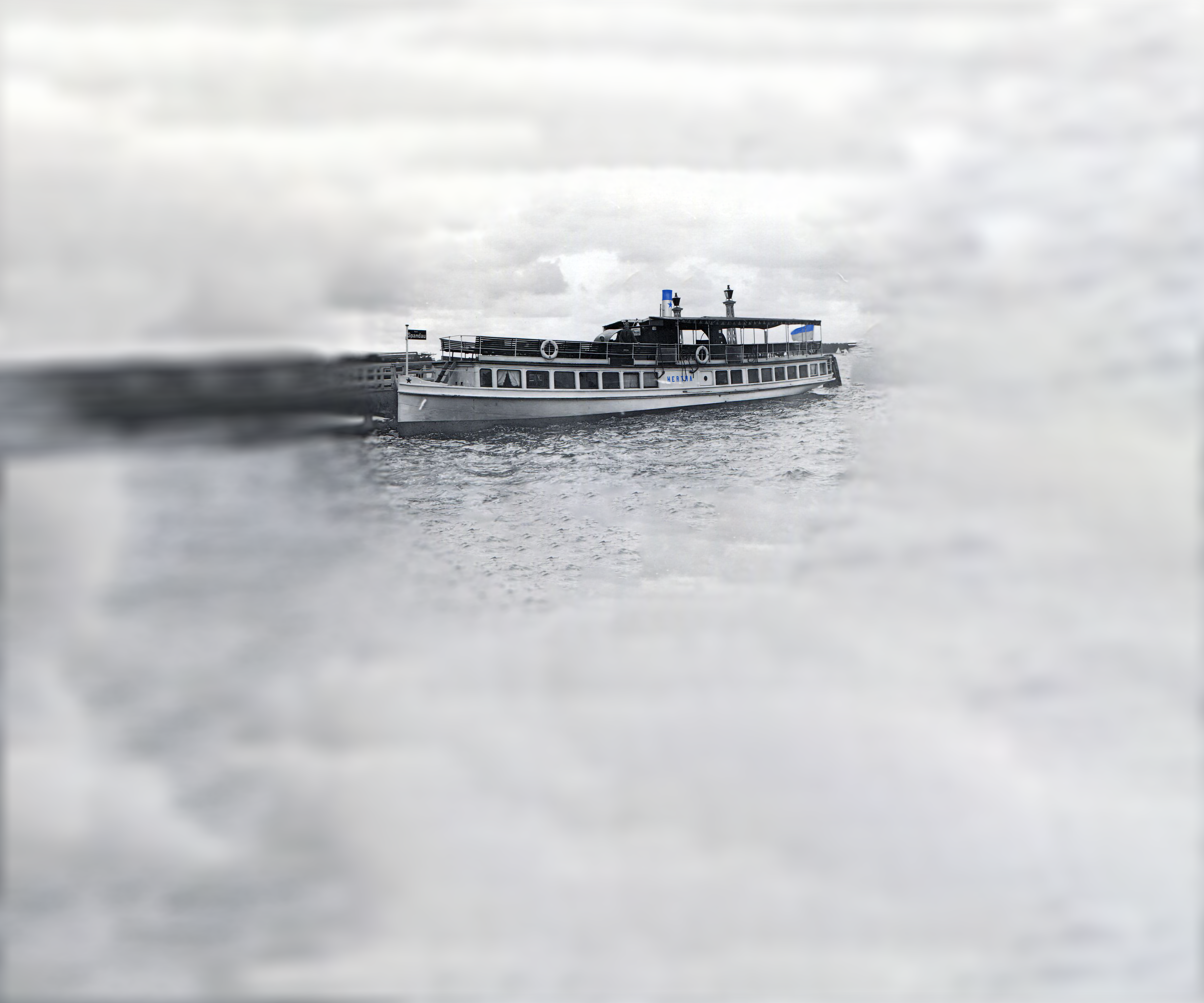 Herthas founding ship on the river Spree.