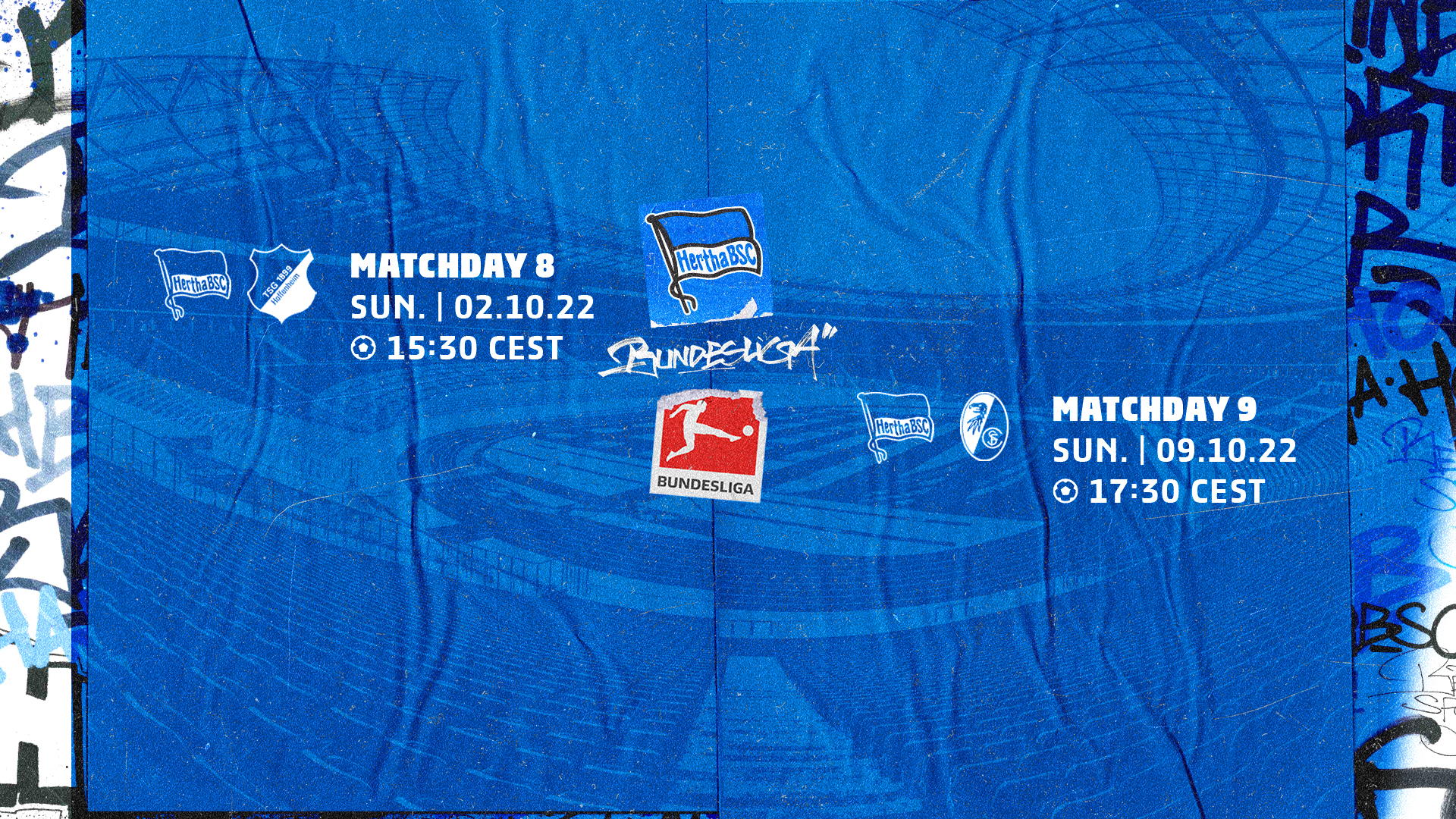 The graphic shows the dates for matchdays 8 and 9