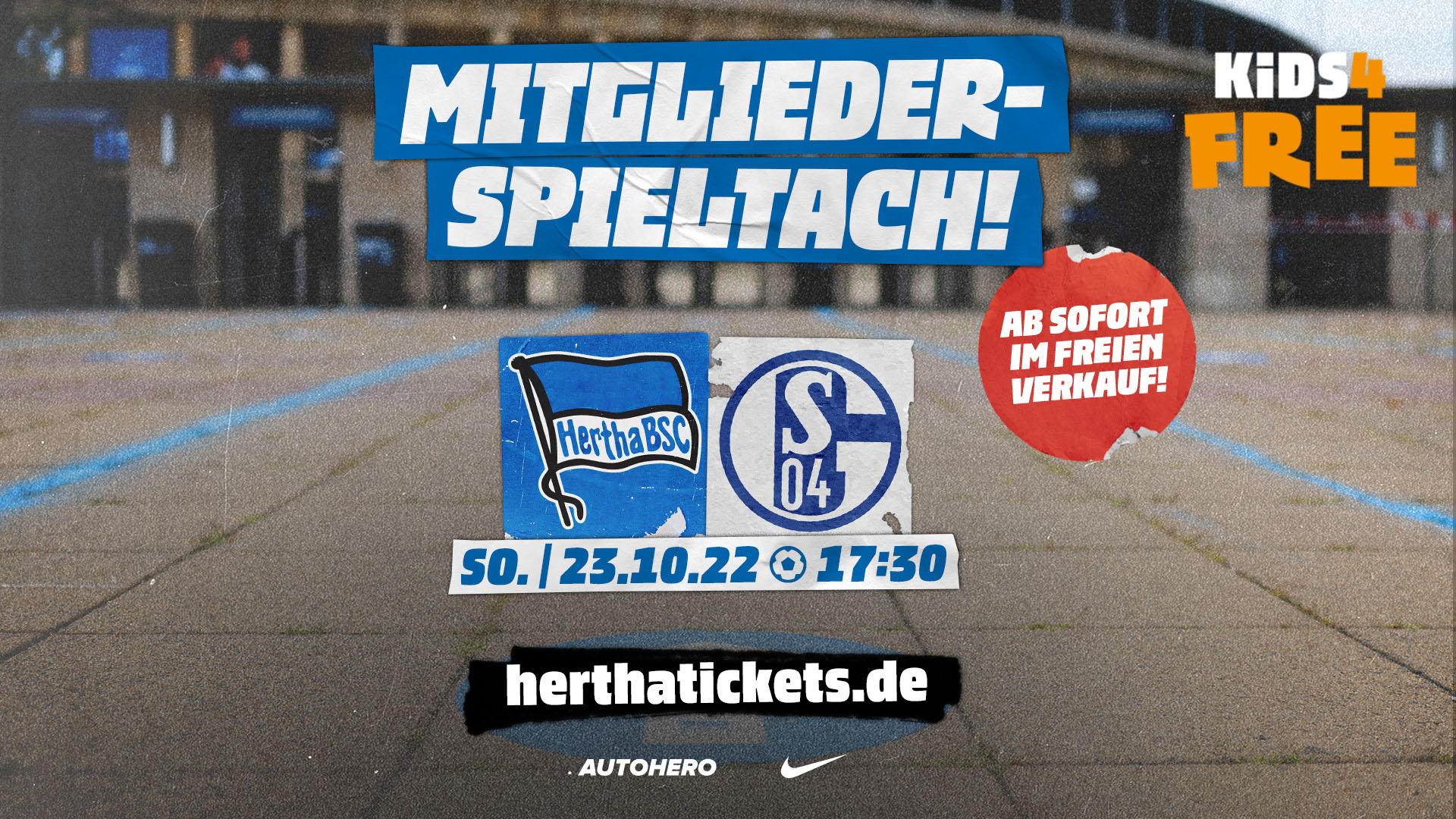 Die Ticket- und Ankündigungsgrafik zum Heimspiel gegen Schalke 04.