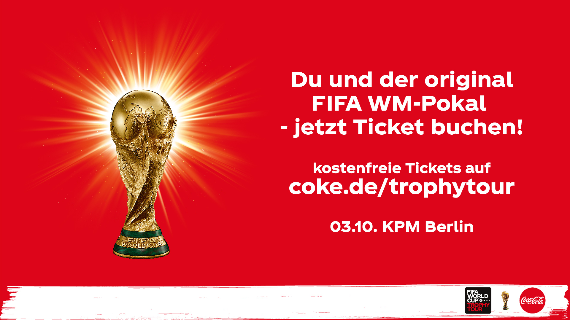 Die Grafik zur FIFA World Cup Trophy Tour by Coca Cola.