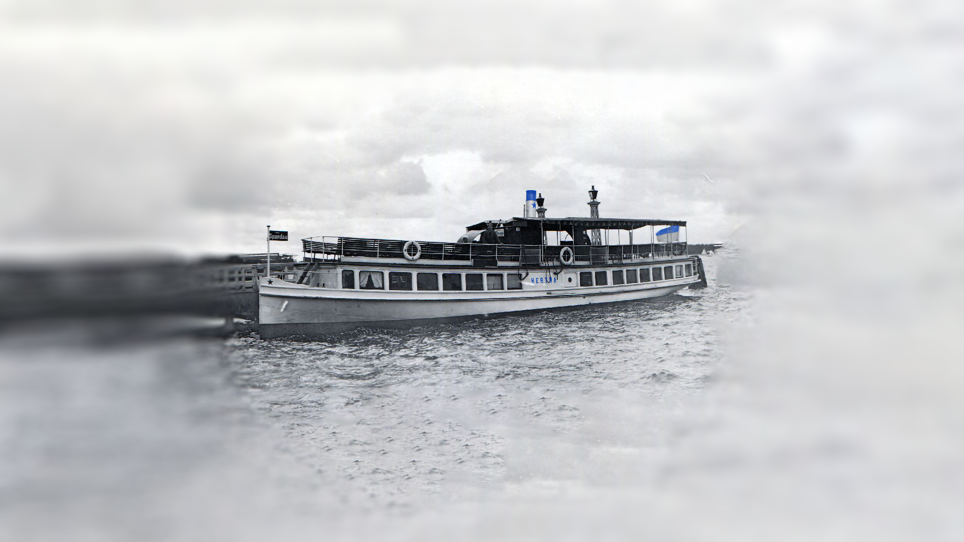 Herthas founding ship on the river Spree.