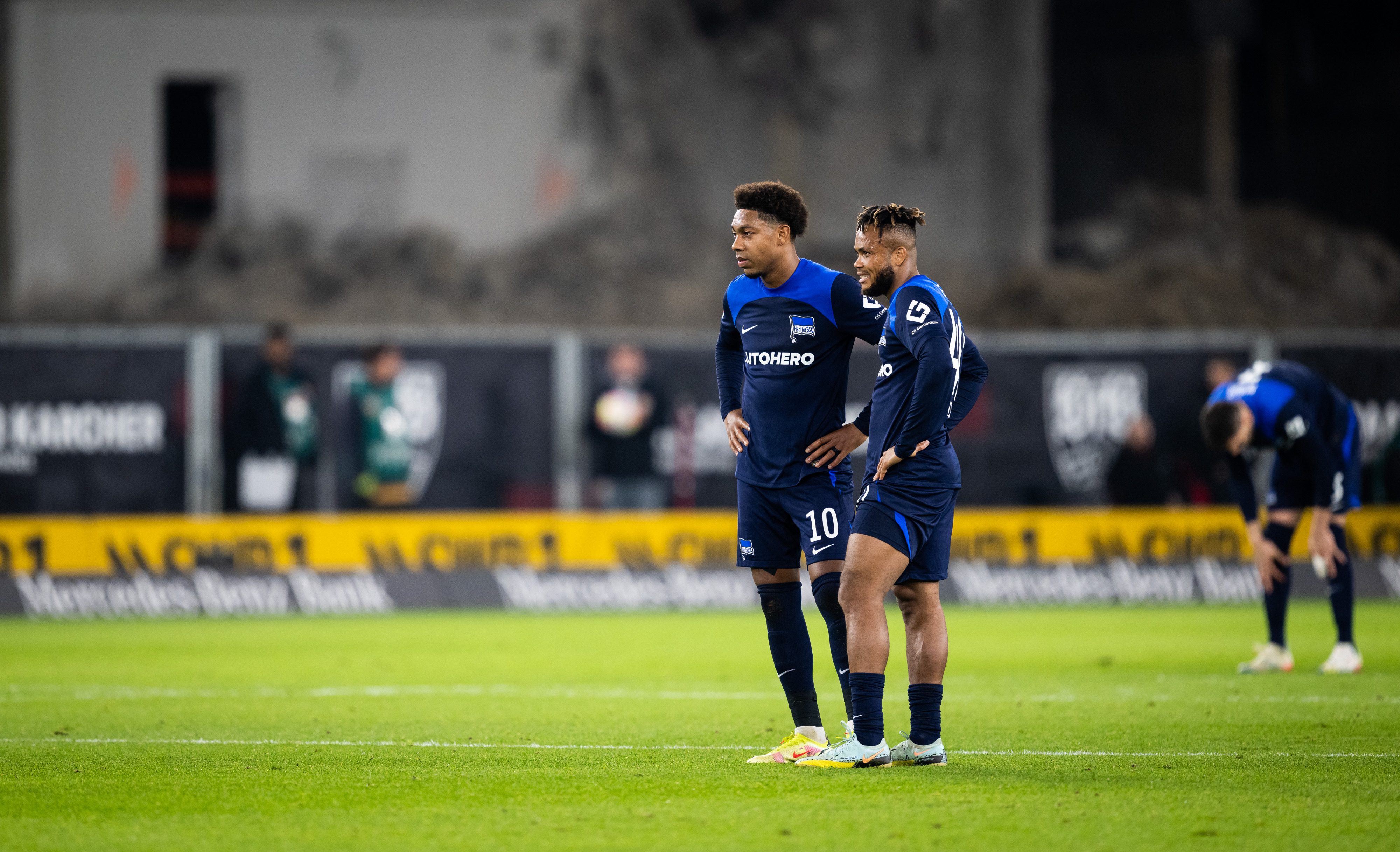 Jean-Paul Boëtius and Chidera Ejuke on the pitch.