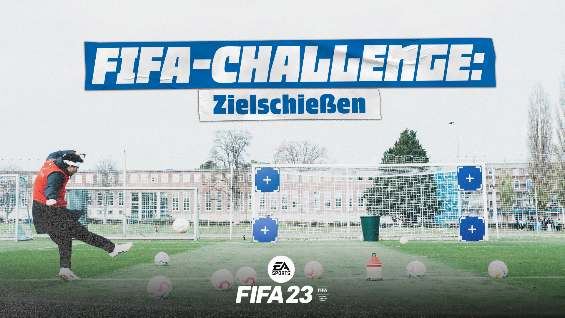 Die Grafik für das Zielschießen im Rahmen der FIFA-Challenge.