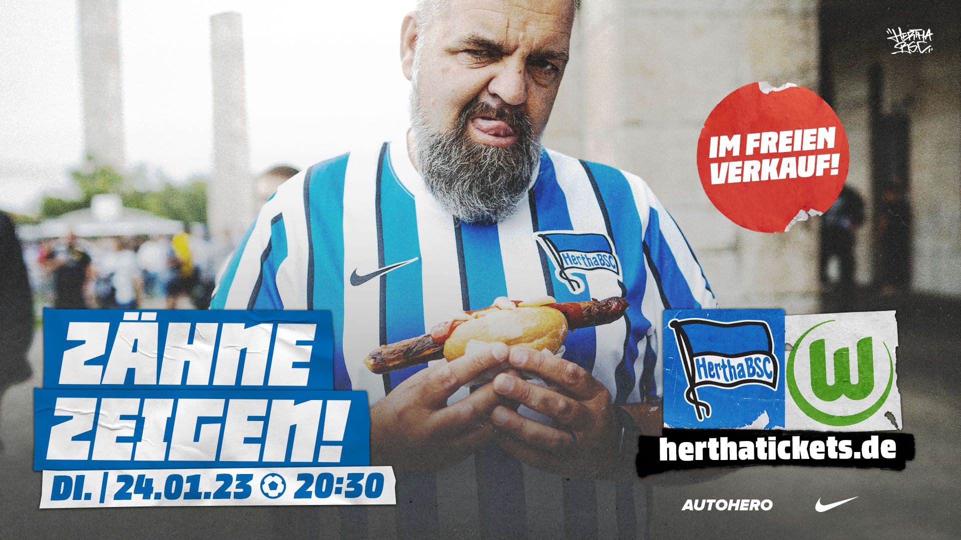 Die Ticketgrafik für das Heimspiel gegen den VfL Wolfsburg.